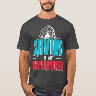 Camiseta A Cave é a minha superpotência para um Espelhador 