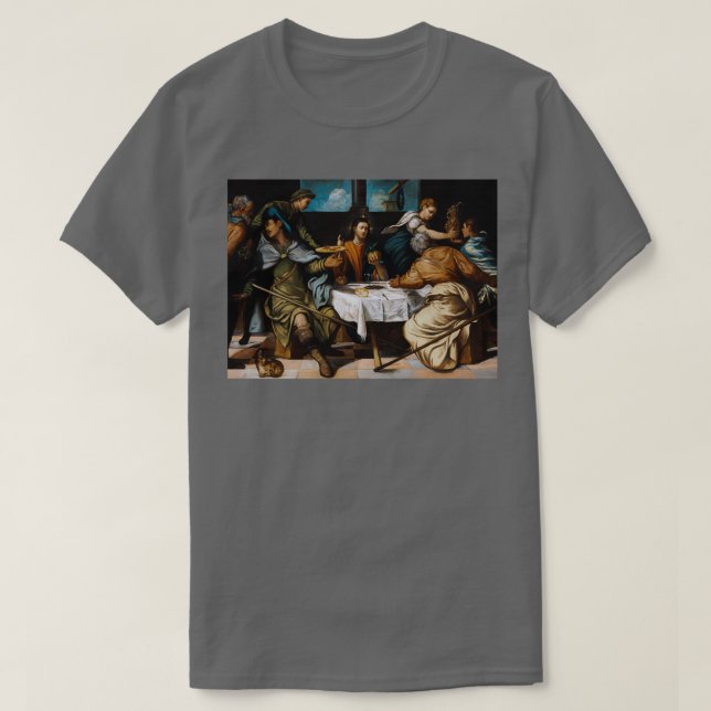 Camiseta A Ceia em Emaus por Tintoretto (Frente do Design)