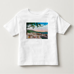Camiseta A cena da praia em Carmel, Califórnia
