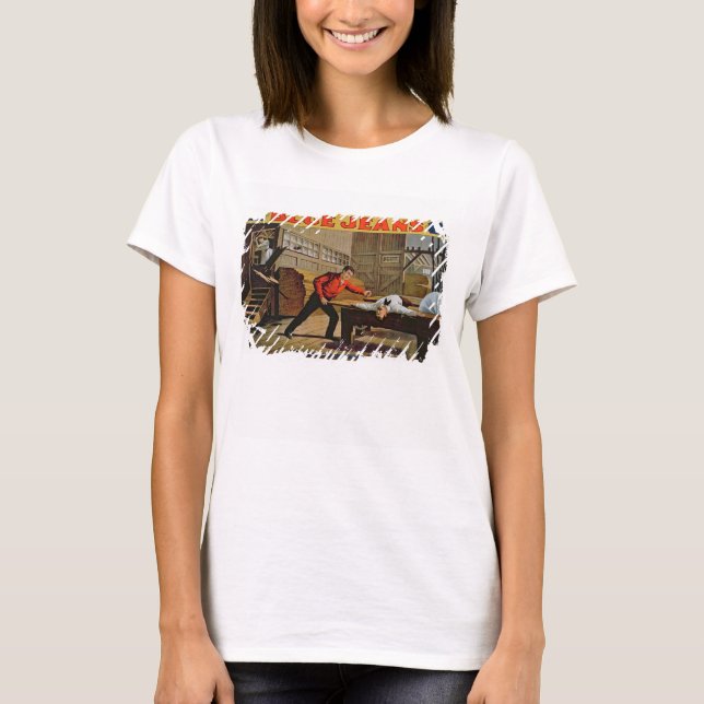 Camiseta "A Cena de Serras Excelentes", Poster para "Jeans  (Frente)