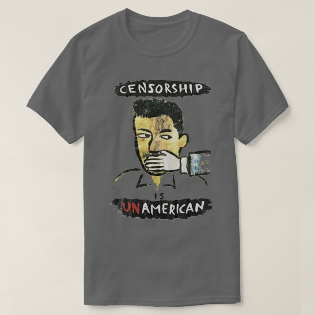 Camiseta A censura é unamerica (Frente do Design)