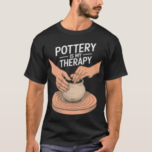 Camiseta A Cerâmica É Minha Terapia Arte em Argila Cerâmica