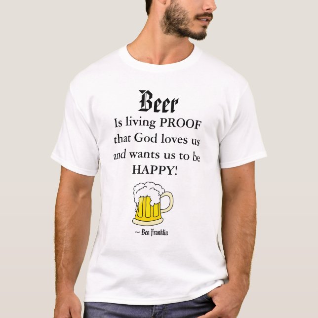Camiseta A cerveja, é livin… (Frente)