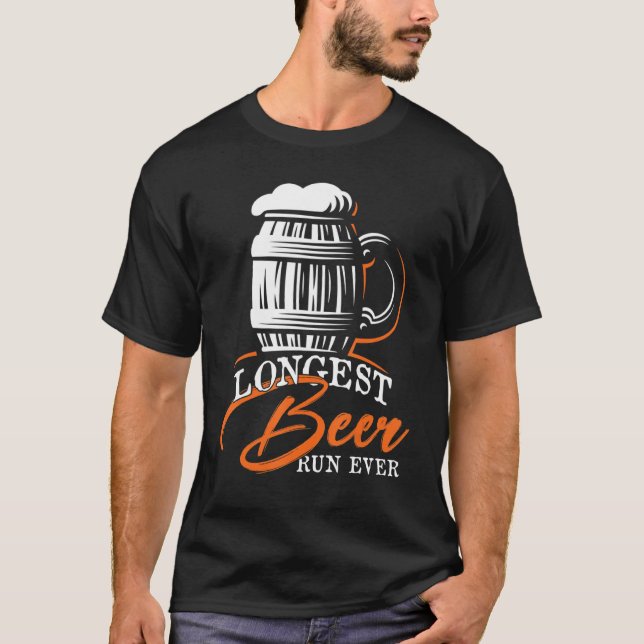 Camiseta A Cerveja Mais Longa Já Corrida (Frente)