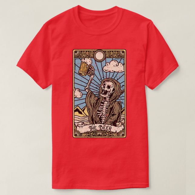 Camiseta A Cerveja Que Eu Tarot E Eu, A Teller Da Fortuna (Frente do Design)