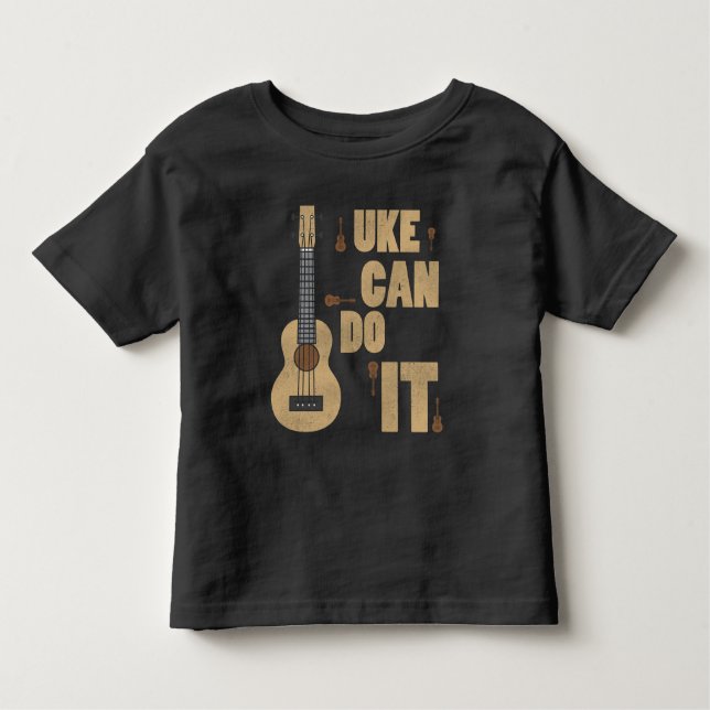 Camiseta A chalaça Uke de Ukelele pode fazê-lo Hawaiian (Frente)