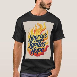 Camiseta A chama da biblioteca acende a esperança