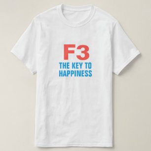 Camiseta A chave para a felicidade