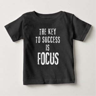 Camiseta A chave para o sucesso é focar a motivação