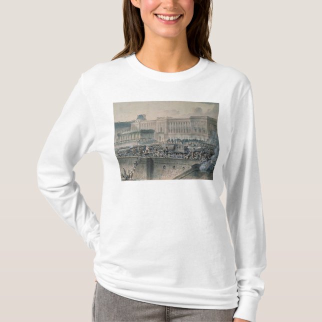 Camiseta A chegada de Louis XVI na frente do (Frente)