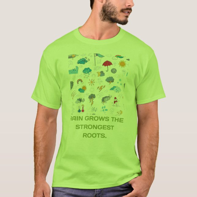 Camiseta A Chuva Cresce As Raízes Mais Fortes (Frente)