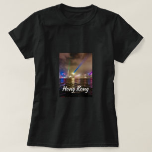 Camiseta A cidade de Hong Kong Harbor acende viagem