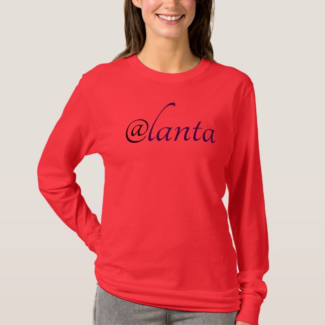 Camiseta a cidade excelente de Atlanta Georgia (Frente)