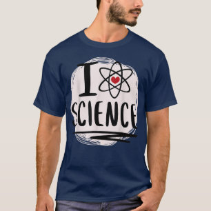 Camiseta A ciência ama a ciência átomo