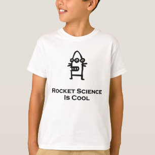Camiseta A Ciência Do Foguete De Três Olhos Bot É Legal