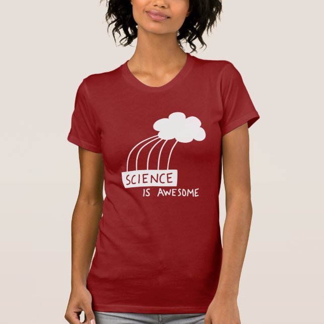Camiseta A ciência é impressionante (branco) (Frente)