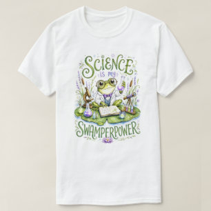 Camiseta A ciência é meu Sapo Poderoso Cientista