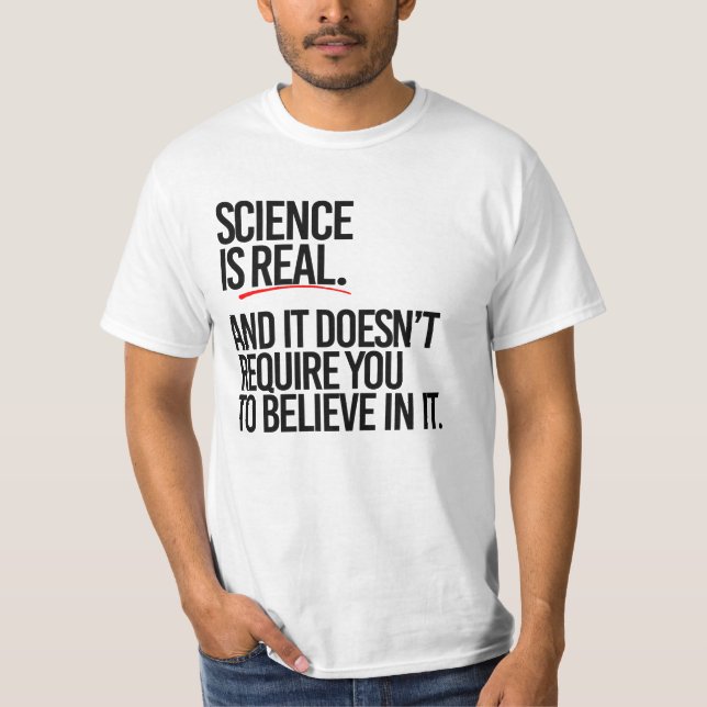 CAMISETA A CIÊNCIA É REAL (Frente)