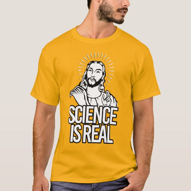 Camiseta A CIÊNCIA É REAL - Jesus (Frente)