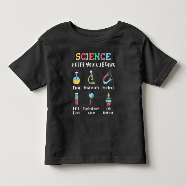 Camiseta A ciência mantém você curioso (Frente)