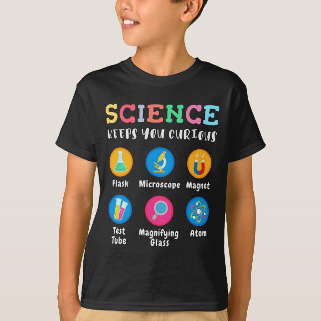 Camiseta A ciência mantém você curioso (Frente)