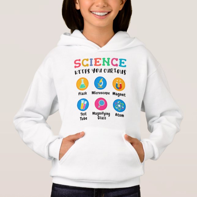 Camiseta A ciência mantém você curioso (Frente)