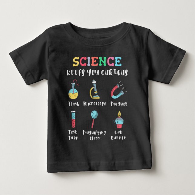 Camiseta A ciência mantém você curioso (Frente)