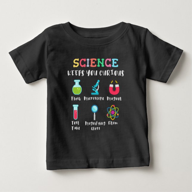 Camiseta A ciência mantém você curioso (Frente)