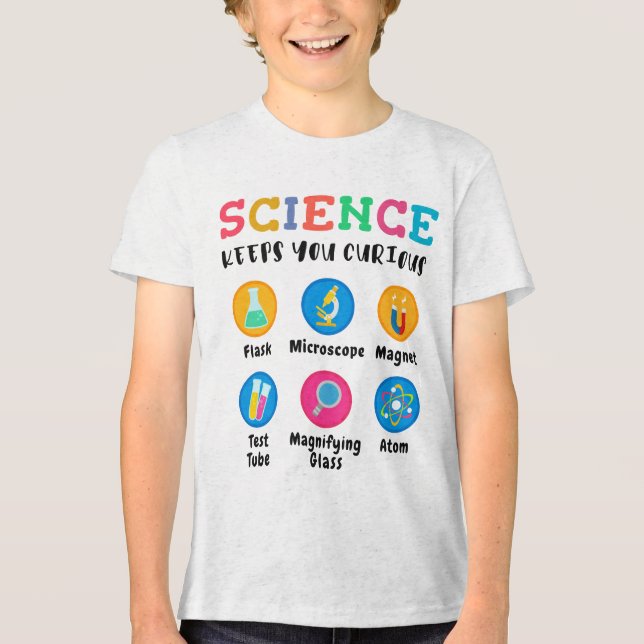 Camiseta A ciência mantém você curioso (Frente)