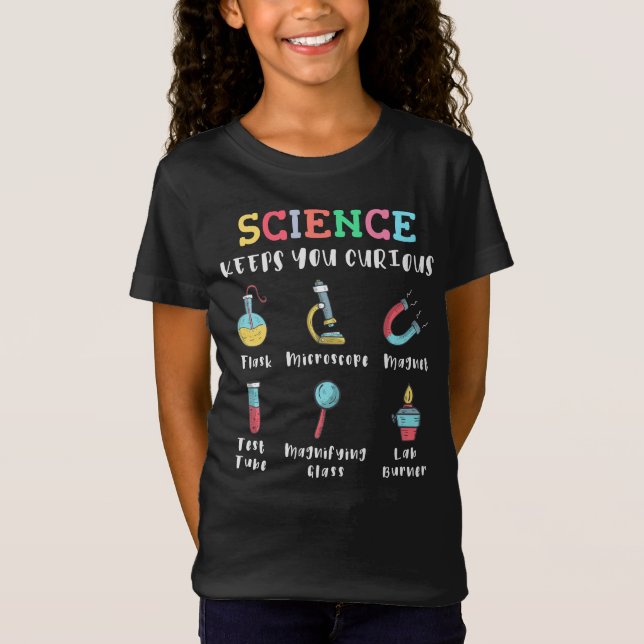 Camiseta A ciência mantém você curioso (Frente)