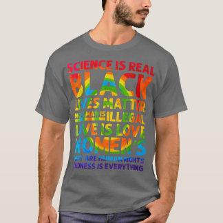 Camiseta A Ciência orgulho gay é vida negra real que import