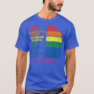 Camiseta A Ciência orgulho gay é vida negra real que import