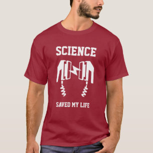 Camiseta A ciência salvou minha vida