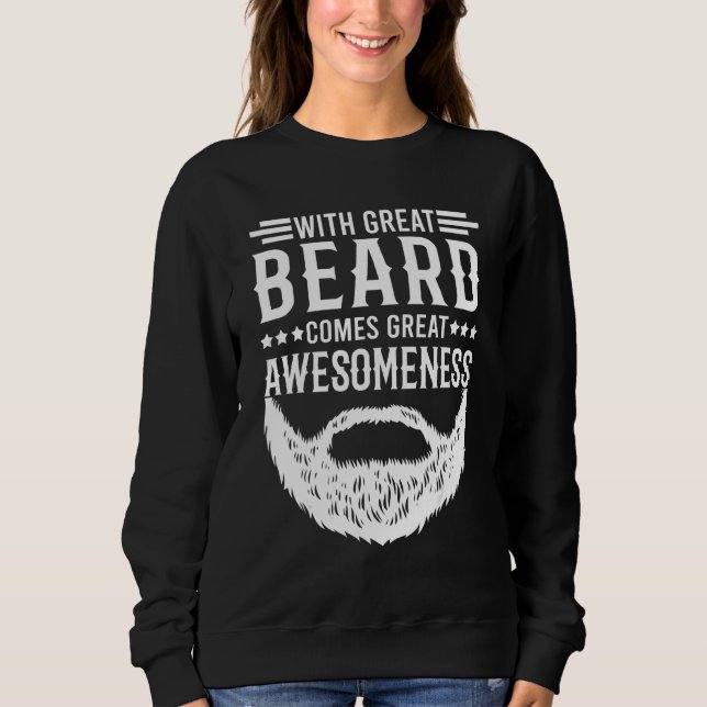 Camiseta A citação da barba Excelente vem Excelente Awesome (Frente)