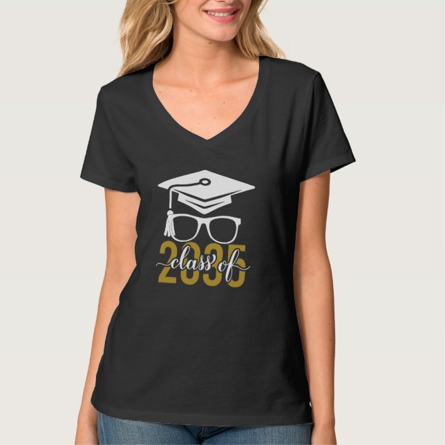 Camiseta A classe de 2035 cresce comigo Primeiro Dia da Ger (Frente)