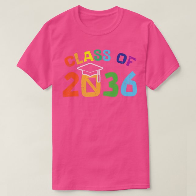 Camiseta A Classe De Graduação De 2036 Cresce Comigo Engraç (Frente do Design)