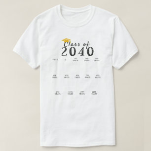 Camiseta A classe de graduação de impressão digital 2040 cr