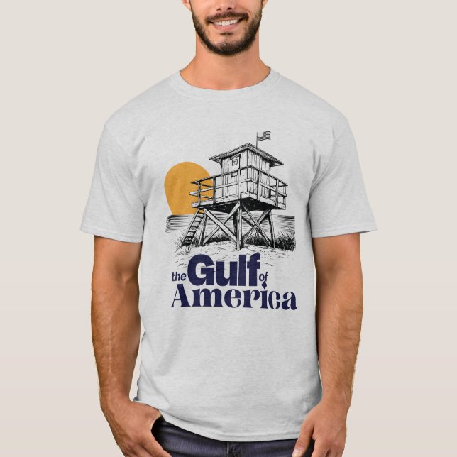 Camiseta A clássica Guarda de vida do golfo da América (Frente)
