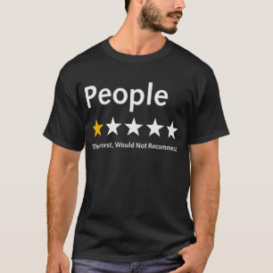 Camiseta A Classificação Pessoas One Star Não Recomendaria