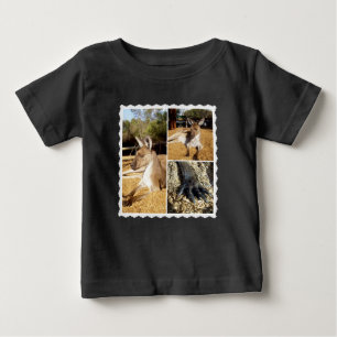Camiseta A Colagem da Imagem do Canguru,