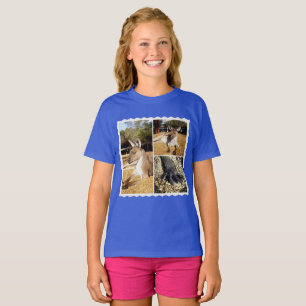 Camiseta A Colagem de Imagens do Kangaroo, Meninas Tshirt