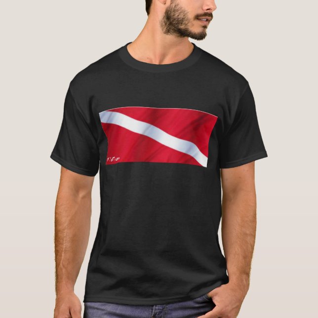 Camiseta A coleção da bandeira do mergulho (Frente)