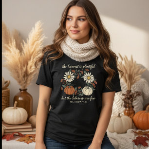 Camiseta A Colheita é abundante Retro Christian