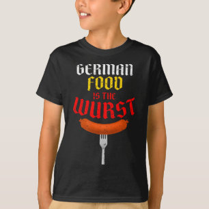 Camiseta A Comida Alemã É O Muro. Engraçado Fácil Figurino
