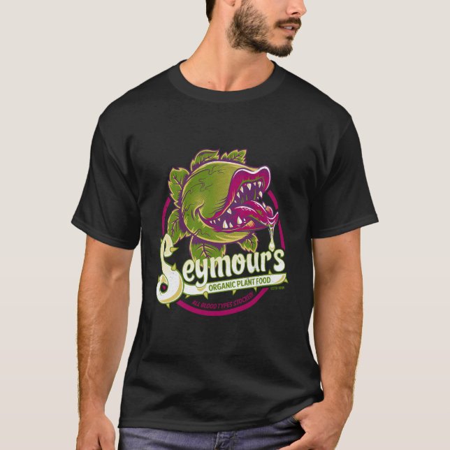 Camiseta A Comida De Seymour É Um Ódio Horror Mus (Frente)