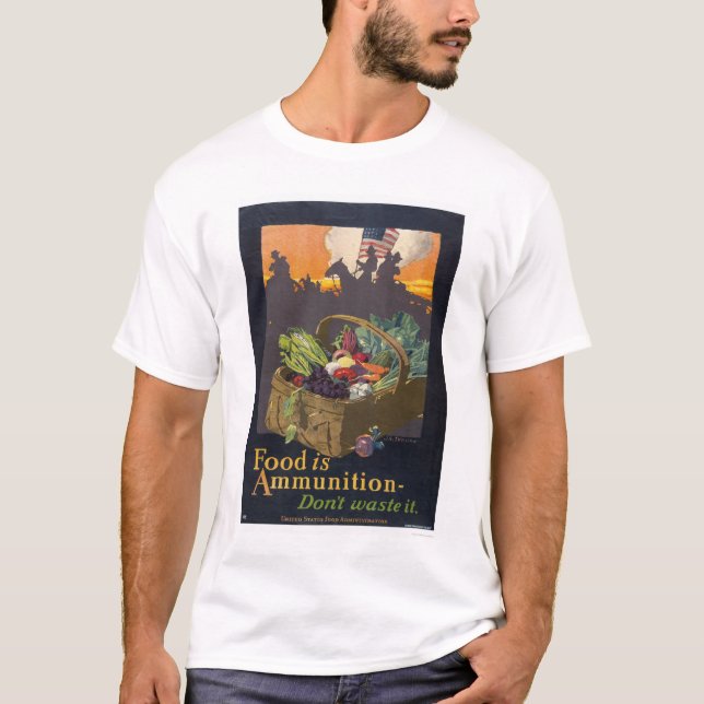 Camiseta A comida é munição (Frente)