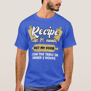 Camiseta A comida Está No Cozinhar Da Cozinheira Do Cook Da