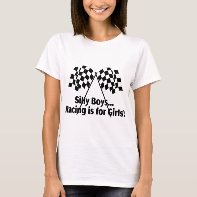 Camiseta A competência parva dos meninos é para meninas (Frente)