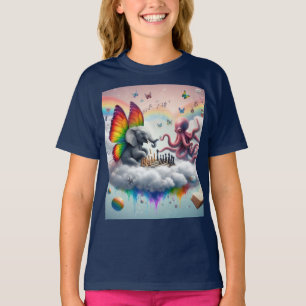 Camiseta A competição de xadrez no mundo animal