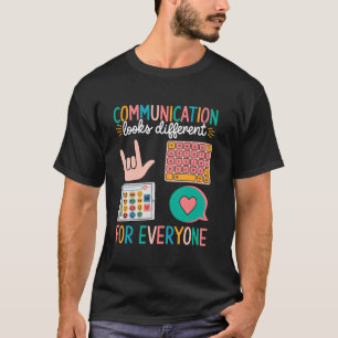 Camiseta A comunicação parece diferente para todos os utism